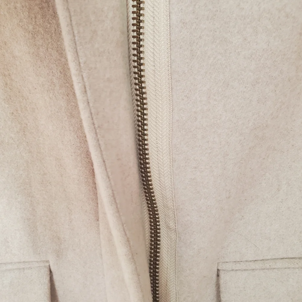 J. Crew Wool Blend Tan City Coat Size 2 Academia Style - Picture 7 of 15